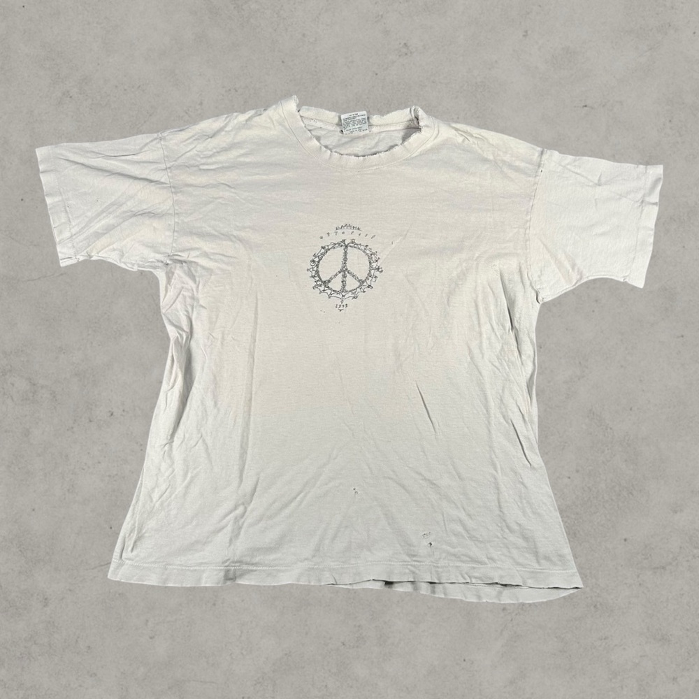 Vintage Ottofest‎ Shirt Mens Xl White 90s Faded Grateful Dead Liquid Blue Rare
